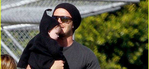David Beckham is a doting dad