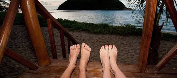 'Feet First' - photos documenting a couples travels through their relationship until a third pair of feet join them  - 05 Jan 2012