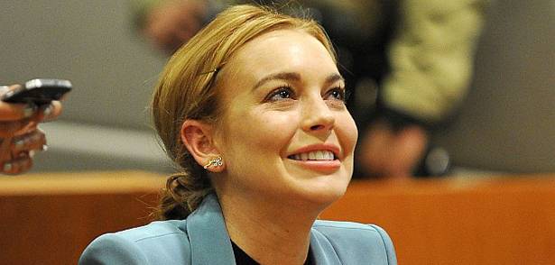 Lindsay Lohan Is All Smiles In Court