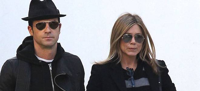 Exclusive...ADD WEB FEES.. Jennifer Aniston And Justin Theroux Out For A Movie Date