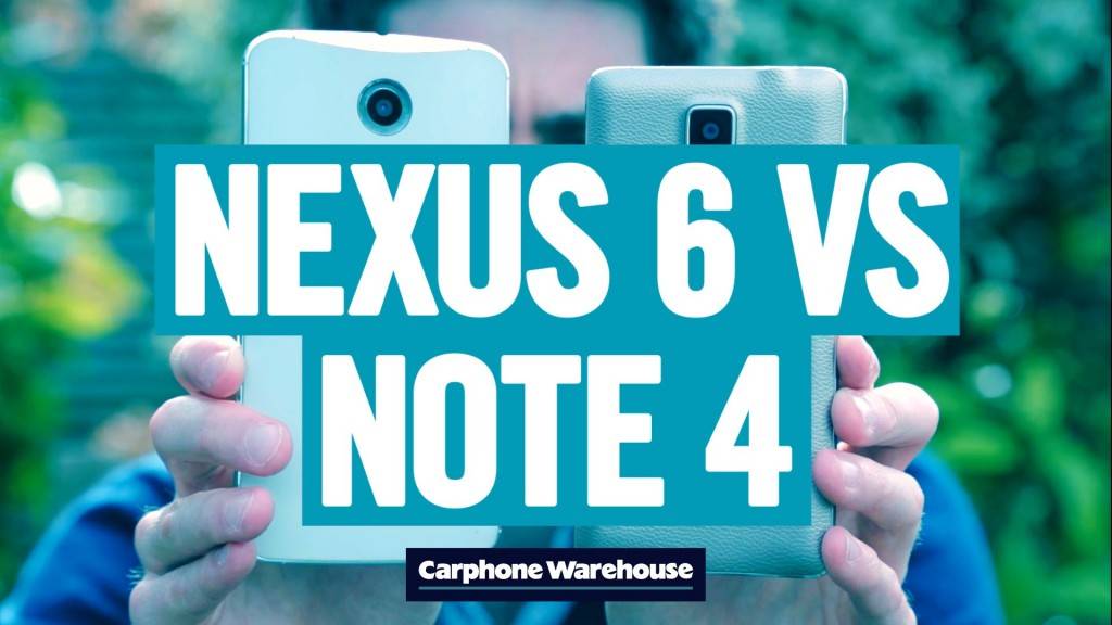 Nexus 6 против Galaxy Note 4