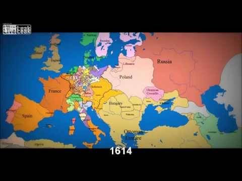 Како во изминатите 1000 години се менуваше мапата на Европа?