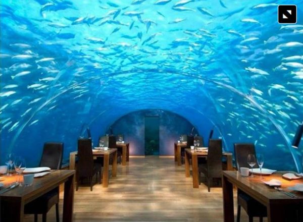 Podmorski restoran Ithaa na Maldivima