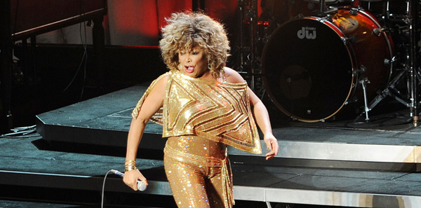 Tina Turner performing in concert at the O2 Arena