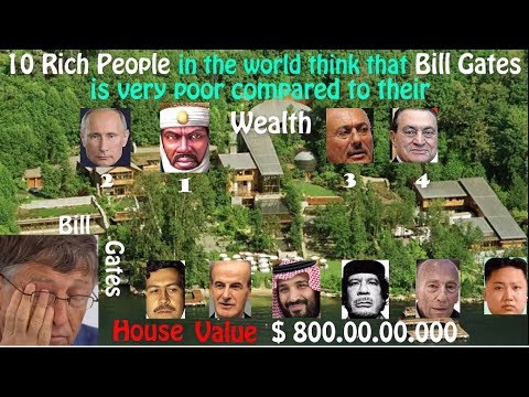 10 луѓе кои би се смееле на богатството на Бил Гејтс :)