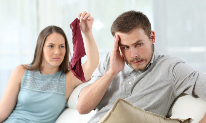 Disloyal cheater boyfriend caught by girlfriend