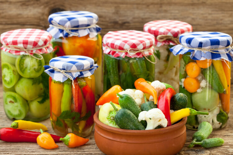 Winter,Stores,,Vegetables,In,Jars