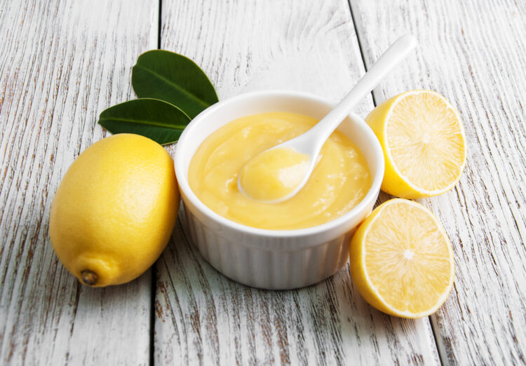 Lemon,Curd,And,Fresh,Lemons,On,A,Old,Wooden,Table