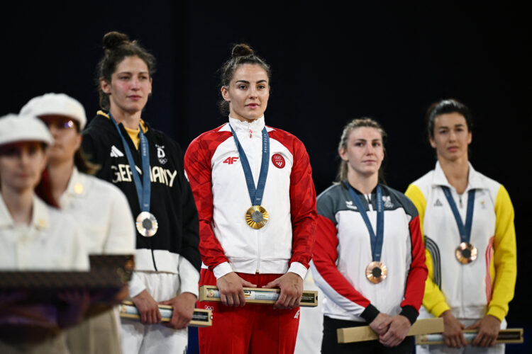 Judo - Women -70 kg Victory Ceremony