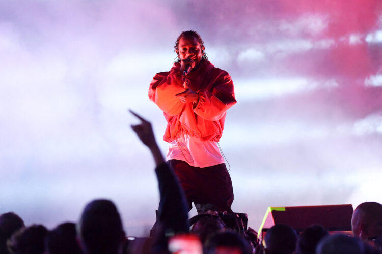 Kendrick Lamar Performance at the NBA on TNT American Express Road Show Stage