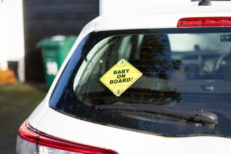 "baby,On,Board!",Small,Yellow,Warning,Sign,Street,Sign,Suction