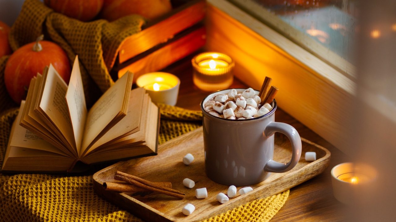 Mug,Of,Cocoa,Or,Hot,Chocolate,With,Marshmallows,Standing,Next